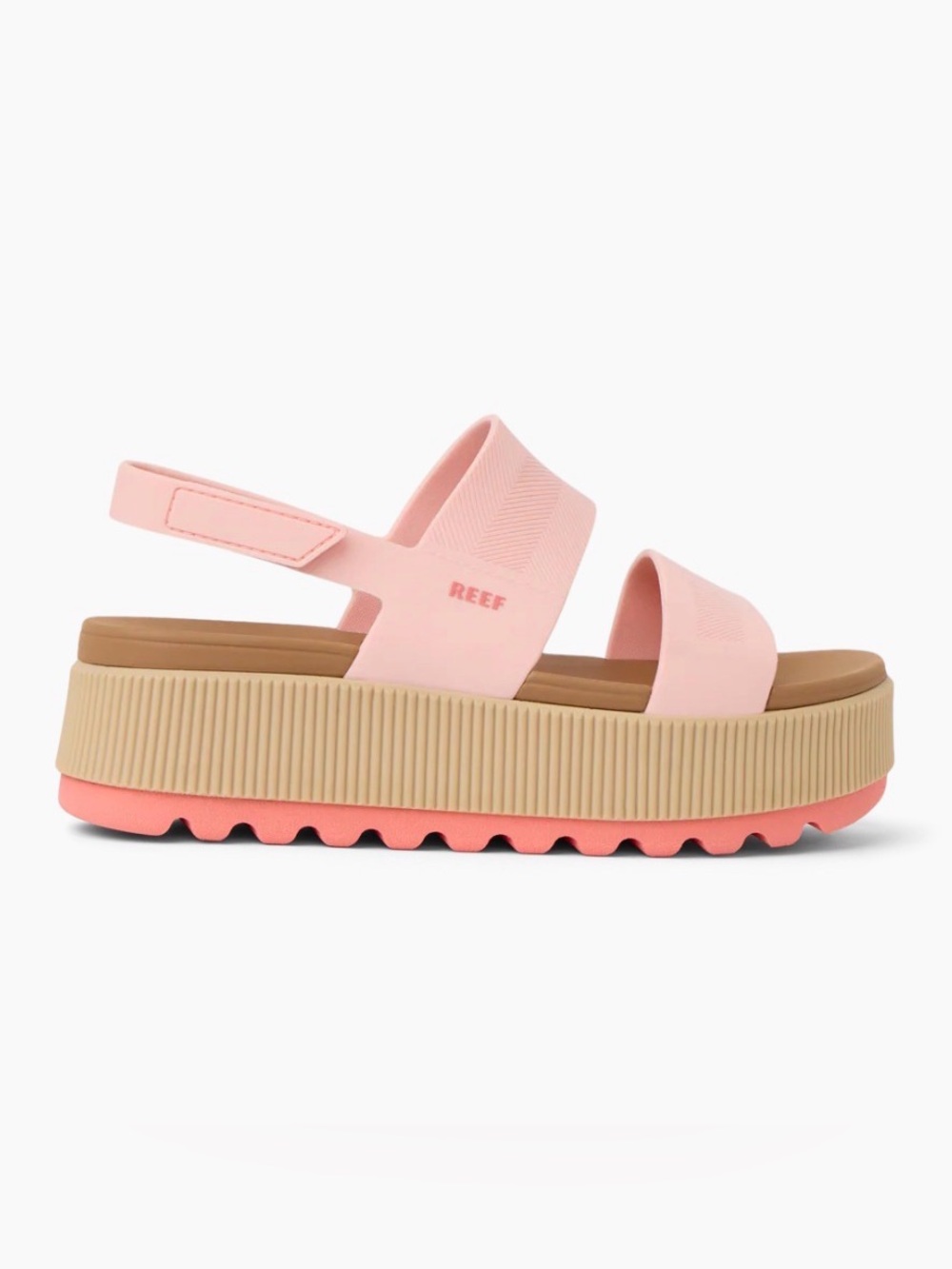Reef Women’s Water Vista Higher, Pink/Tan platform sandals
